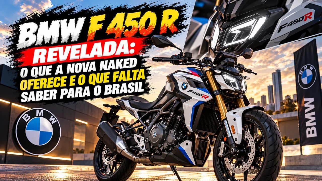 BMW F 450 R 2027 naked revelada — lateral da moto em destaque