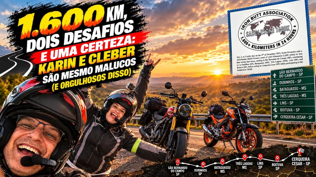 1.600 km, dois desafios e uma certeza: Karin e Cleber são mesmo malucos (e orgulhosos disso)