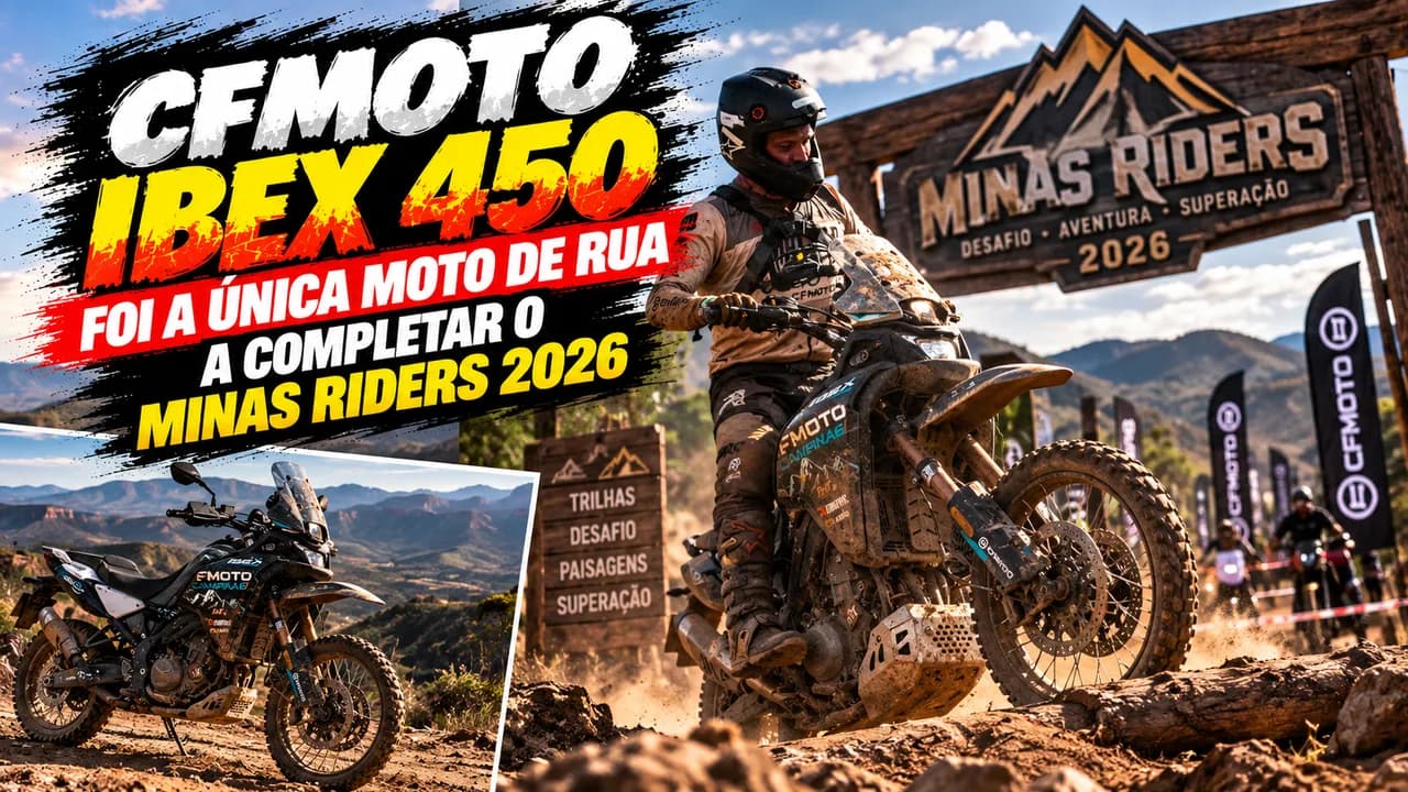CFMOTO IBEX 450 foi a única moto de rua a completar o Minas Riders 2026