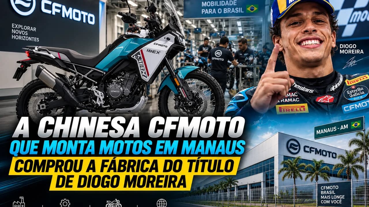 CFMoto no showroom de concessionaria brasileira