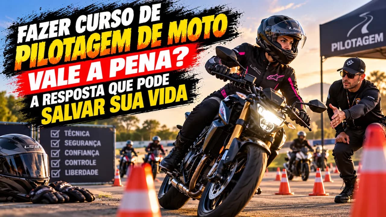 Motociclista com capacete e jaqueta pilotando em estrada aberta ao entardecer, luz dourada, viseira fumê