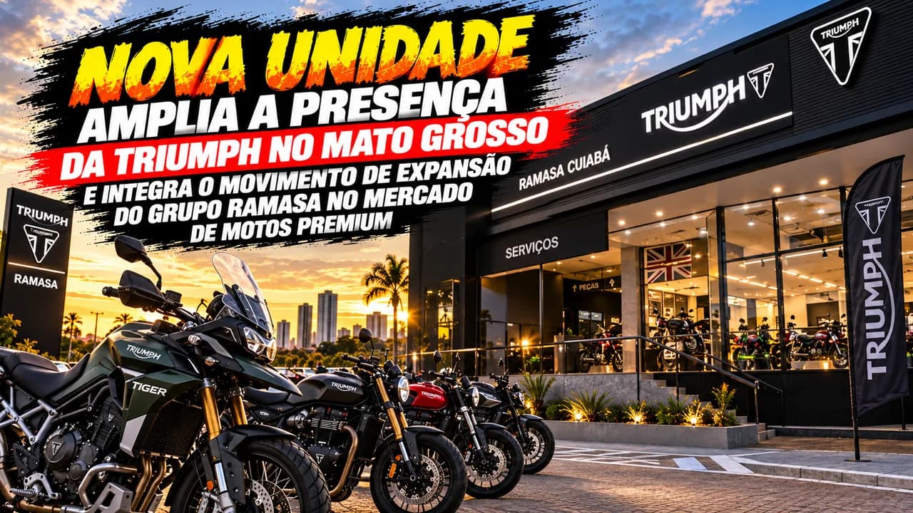 Triumph reinaugura concessionária em Cuiabá com o Grupo Ramasa