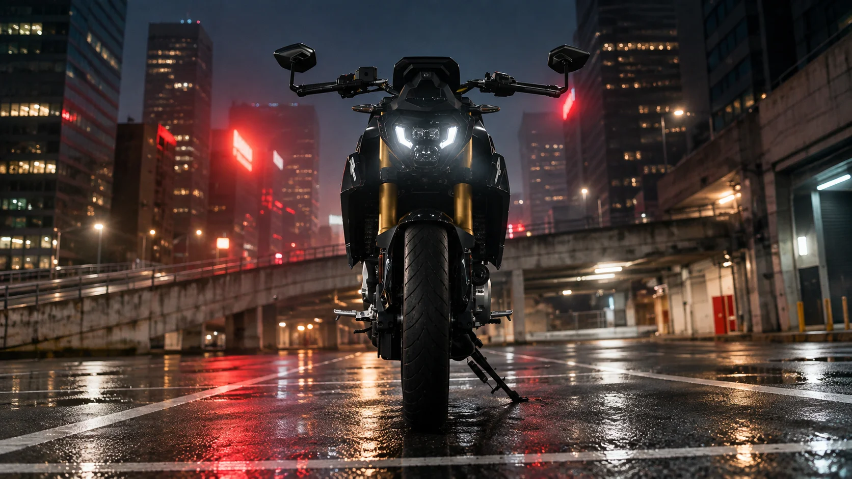 BMW F 450 R — detalhe do motor bicilíndrico paralelo de 420 cc