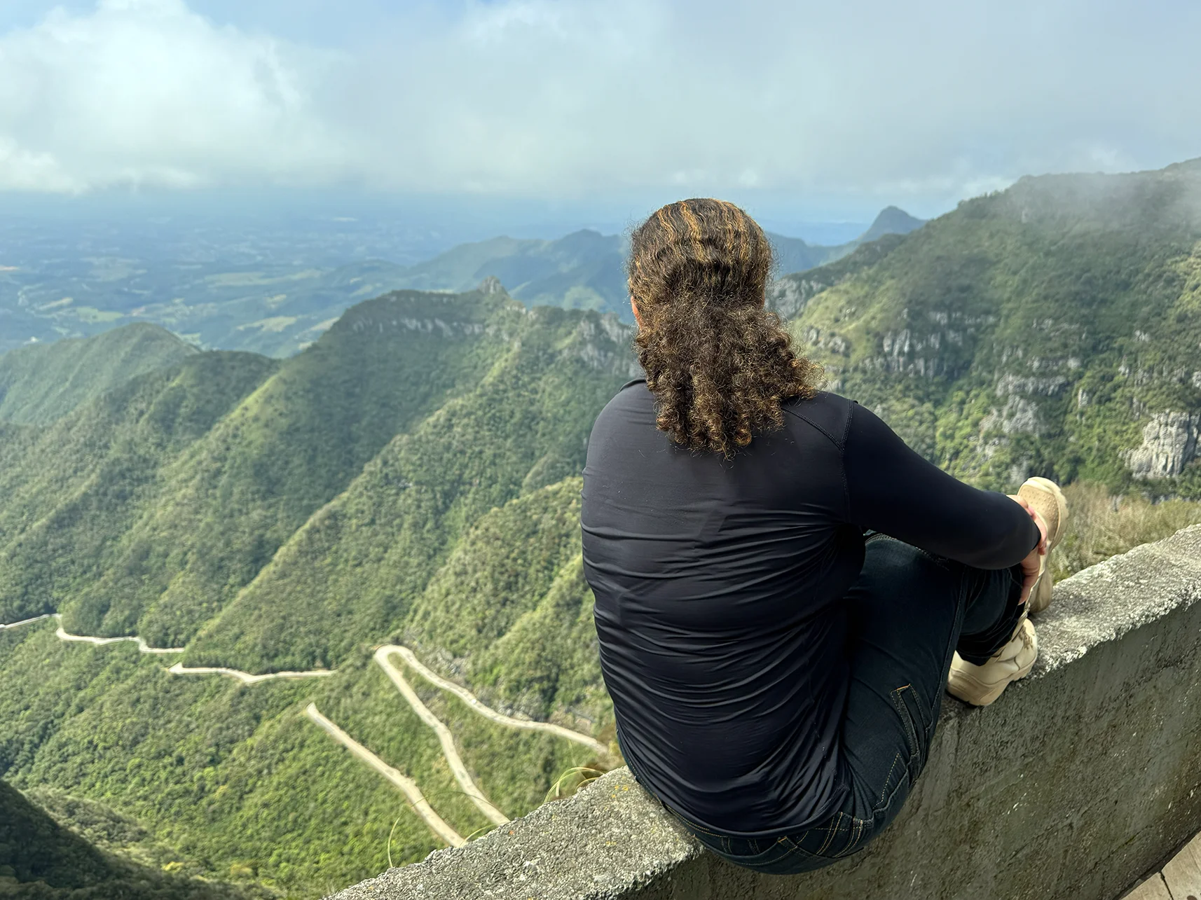 Juliana Casalcrepaldi na Serra do Rio do Rastro