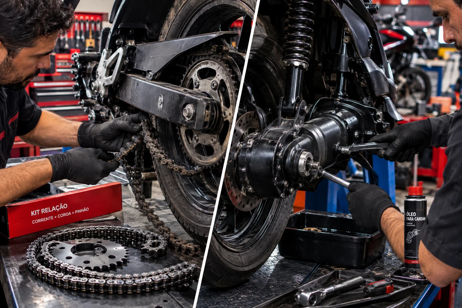 Kit Relação e Cardan de Moto