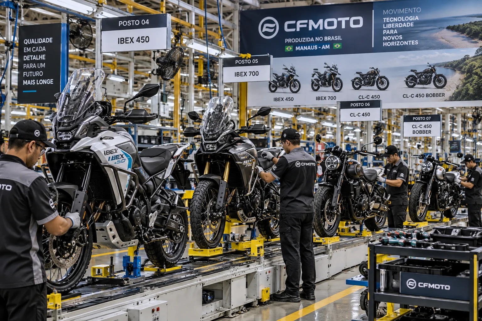Linha Produção CFMotos Manaus