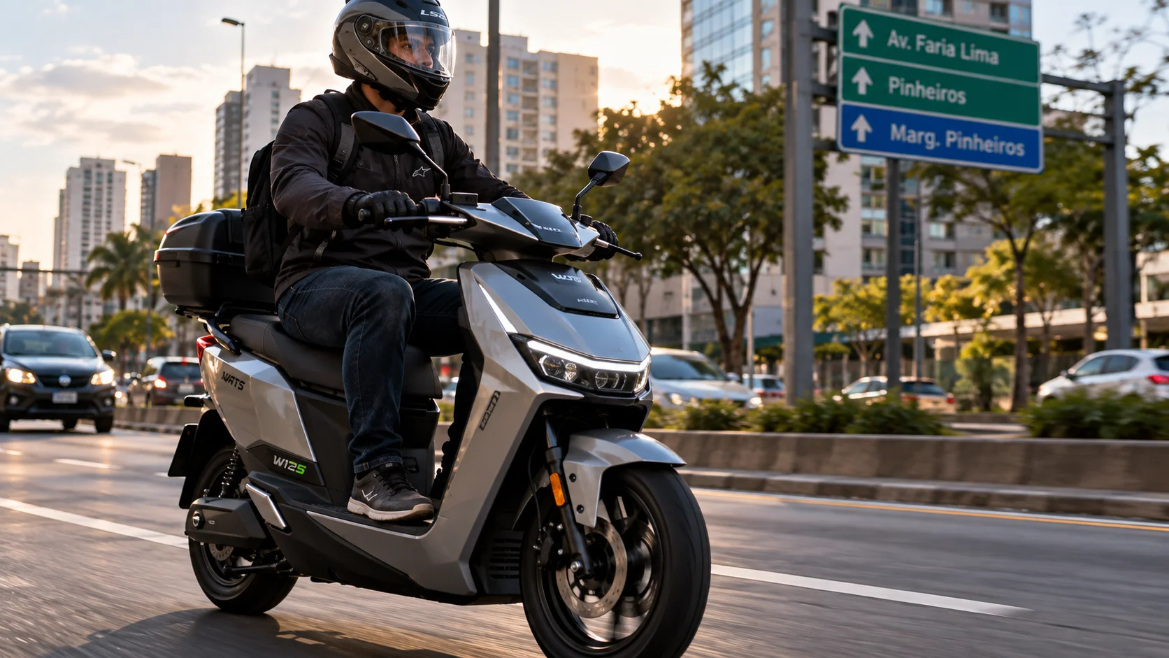 Scooter elétrico ciclomotor — exige CNH e emplacamento