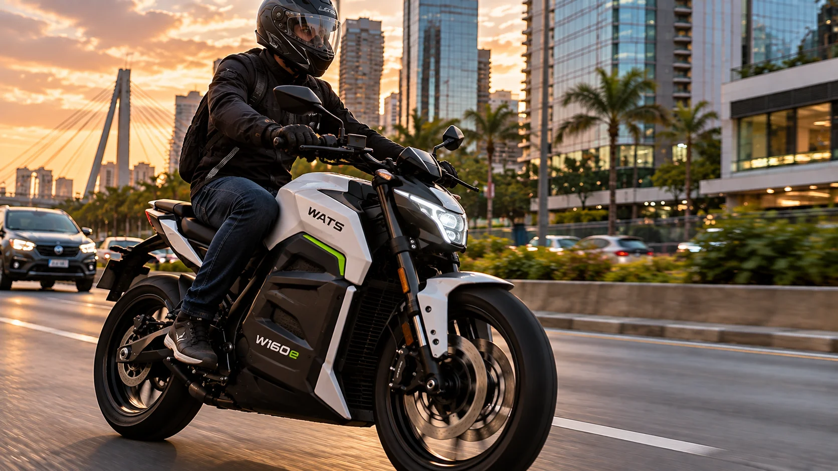 Moto elétrica convencional — mesmas exigências de uma moto a gasolina
