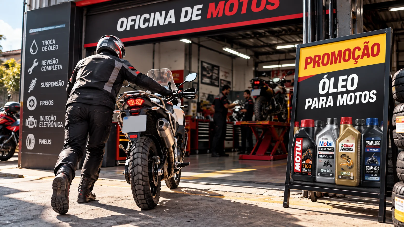 Troca de oleo da moto