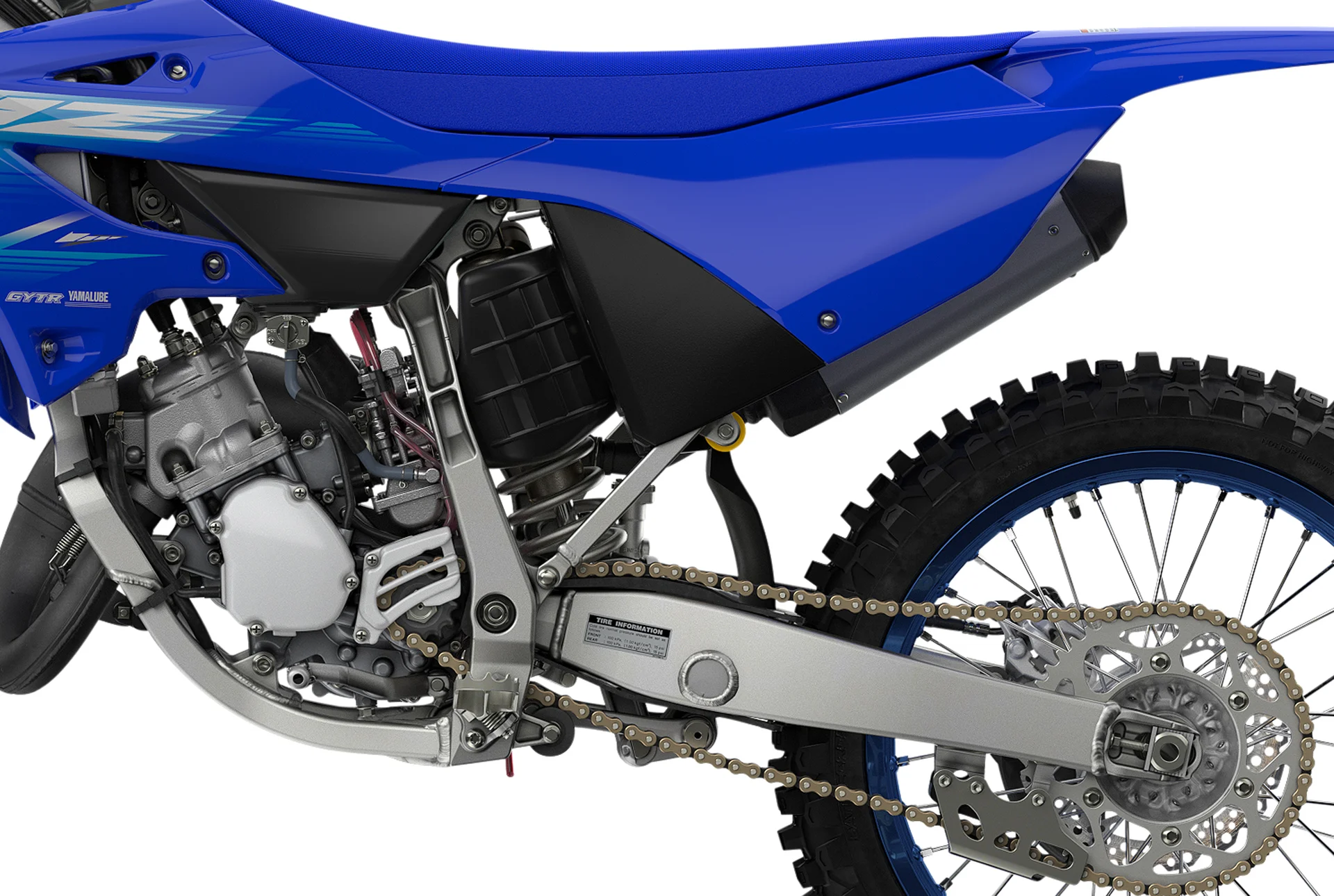 Yamaha YZ125 2027 detalhe traseiro amortecedor Kashima Coat
