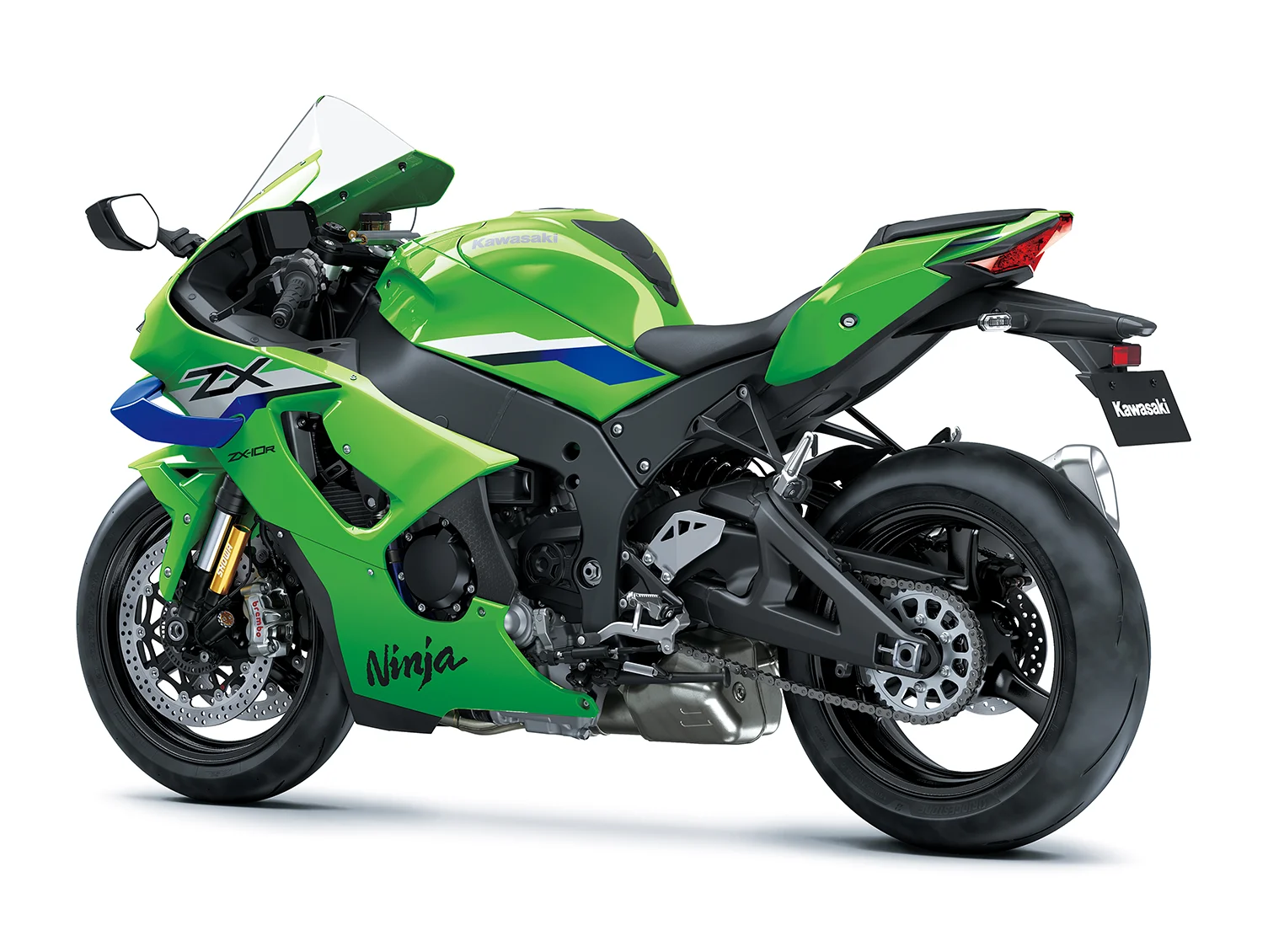 Kawasaki Ninja ZX-10R 2027 em 3/4 traseiro